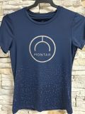 Camiseta de chica Montar Sille Gun Metal Logo