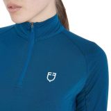 Equestro Camiseta de manga larga para mujer Slim 