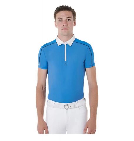 Polo de manga corta Mesh Trim, EQUESTRO