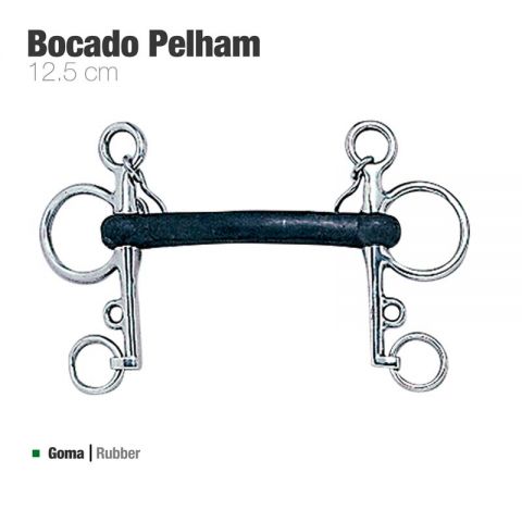 BOCADO PELHAM GOMA INOX ECO.