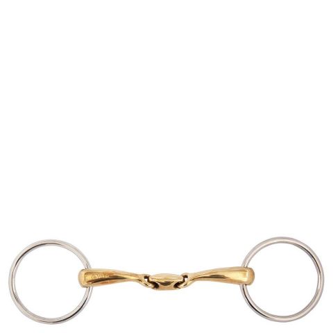 FILETE Double Jointed Loose Ring Snaffle Soft Cont