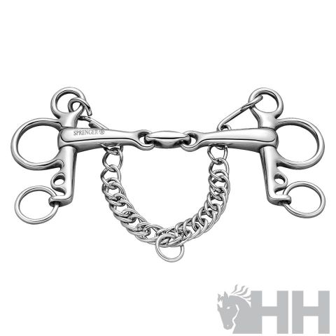 BOCADO SPRENGER BASIC PELHAM PIERNA 4,5cm PARTIDO 