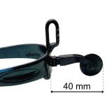 Espuela vaquera pavonada gallo largo curvo MC