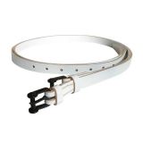 CORREAS DE ESPUELA VAQUERAS  BLANCAS CUERO (par