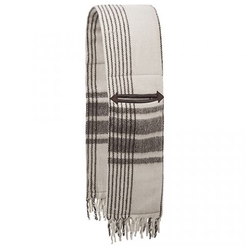 MANTA ESTRIBERA  ECO LANA CON BOLSOS