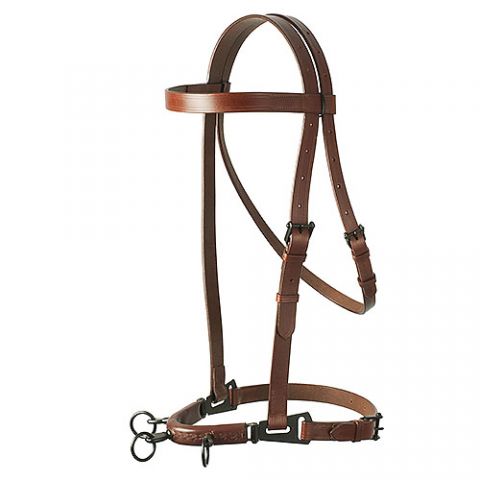 CABEZADA SERRETA VAQUERA LEXHIS CUERO C/AHOGAD.3 P