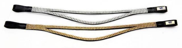 FRONTALERA QUEEN DRESSAGE CON CRISTALES CURVADA 2 