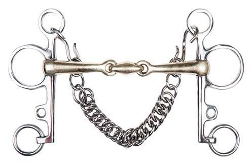 BOCADO PELHAM DE PLATA ALEMANA, 16 MM Y 4 CM HKM