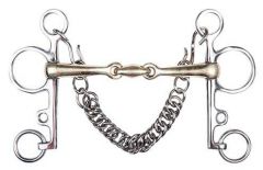 BOCADO PELHAM DE PLATA ALEMANA, 16 MM Y 4 CM HKM