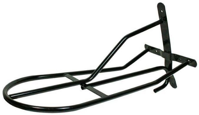 SOPORTE SILLA DE METAL, PARA PARED NEGRO, HKM