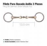 Filete para bocado anilla 3 piezas