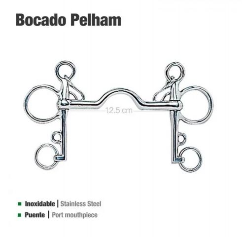 BOCADO PELHAM PUENTE INOX