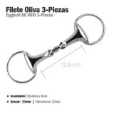 FILETE OLIVA 3 PIEZAS INOX ZALDI