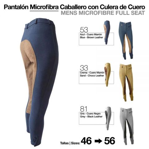 PANTALÓN MICROFIBRA/CUERO CABALLERO ZALDI