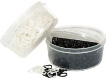 Gomas para crines en una caja de plástico, 500 pie