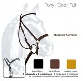 CABEZADA MONTAR MUSEROLA ALEMANA