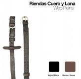RIENDAS CUERO Y LONA