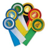 ESCARAPELA 2 COLORES CON CENTRO CARTÓN