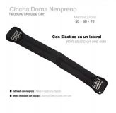 CINCHA DOMA NEOPRENO CON ELASTICO NEGRA