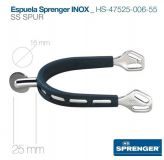 ESPUELA SPRENGER INOX GALLO  RULETA LISA