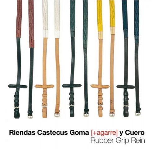 RIENDAS CASTECUS GOMA Y CUERO