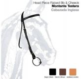 MONTANTE TESTERA CABEZADA INGLESA CUERO