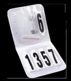 SET PORTA-NÚMEROS PARA LA CABEZADA OVALADO C/GOMAS