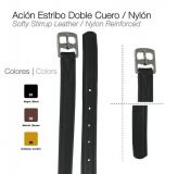 ACCION ESTRIBO DOBLE CUERO/NYLON ZALDI